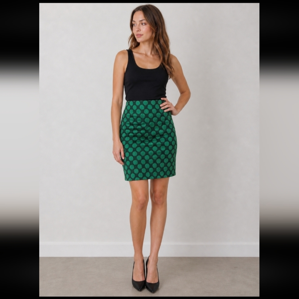 LLR Cassie Textured Holiday Pencil Skirt Small